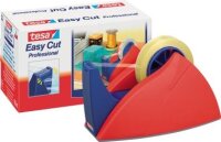 tesa Easy Cut Prof Tischabroller bis 66m 25mm rot-blau
