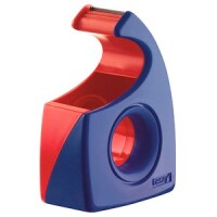 tesa Easy Cut Handabroller bis 33m 19mm rot-blau, leer