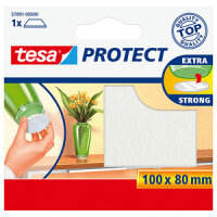 tesa Protect Filzgleiter rechteckig 100 x 80mm weiß