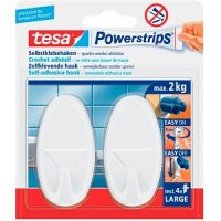 tesa Powerstrips Haken Large Oval weiss