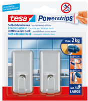tesa Powerstrips Haken Large Classic chrom