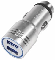 Logilink USB Kfz Ladeadapter mit integr. Nothammer,    10.5W
