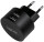 Logilink USB Steckdosenadapter 2port,10.5W,Fast Charging,sch