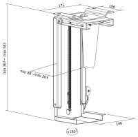 Logilink PC-Halterung,drehbar,mit Schnellverschluss Max.10KG