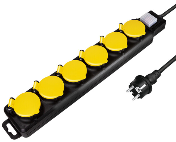 Logilink Steckdosenleiste 6-fach,6xCEE 7/3,m.Schalter,Outdoo