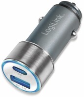 Logilink USB Kfz Ladeadapter 2Port 1xUSB-C PD,1xUSB-A QC,36W