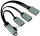 Logilink USB-HUB 3-Port,2xUSB2.0AF + 1xUSB3.0AF,gewink.Steck