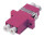 DIGITUS LWL Kupplung LC -> LC Duplex Coupler, OM4, Pink