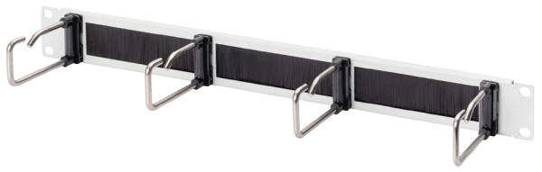 DIGITUS Kabelrangierpanel Stahlbügeln+Bürstenleiste 19" 1HE