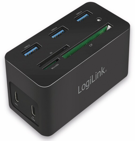 Logilink Dockingstation USB 3.2 (G1)  HDMI,10-Port,PD4,schw.