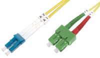 DIGITUS Fiber Optic Singlemode PatchK SC (APC) to LC (PC) 3m