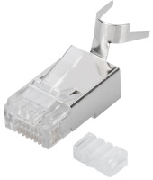 DIGITUS Modularstecker für Rundkabel, CAT 6A, geschirmt