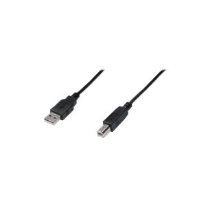 DIGITUS USB 2.0 Anschlusskabel Typ A -B  St/St     3.0m,  sw