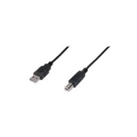 DIGITUS USB 2.0 Anschlusskabel Typ A -B  St/St     3.0m,  sw