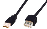 DIGITUS USB 2.0 Verlängerungskabel Typ A -A St/Bu...