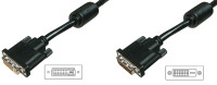 DIGITUS DVI Verlängerungskabel, 5m, schwarz