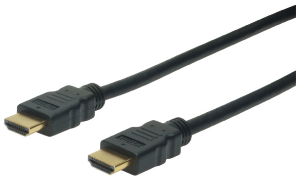 DIGITUS HDMI High Speed mit Ethernet Anschlusskabel, 1m, sw