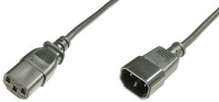 DIGITUS Netzkabelverlängerung, 1,2m, schwarz