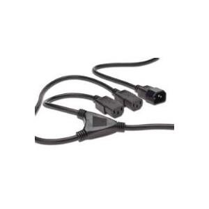 DIGITUS Y-Netzanschlusskabel, 1,7m, schwarz