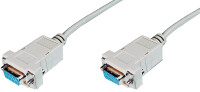 DIGITUS Null-Modem Anschlusskabel, 3m, beige