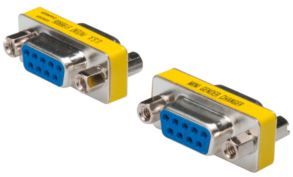 DIGITUS Mini Gender-Changer / 9-pin D-Sub9 F/F