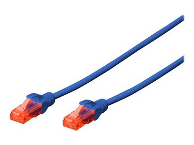 DIGITUS CAT 6 U/UTP Patchkabel - LSZH, 0,25m, blau