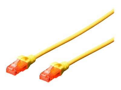 DIGITUS CAT 6 U/UTP Patchkabel - LSZH, 0,25m, gelb