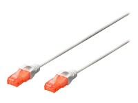 DIGITUS CAT 6 U/UTP Patchkabel - LSZH, 0,5m, weiß