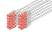 DIGITUS CAT 6 U/UTP Patchkabel - LSZH, 10 Stück,...