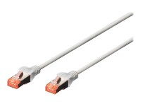 DIGITUS CAT 6 S/FTP Patchkabel, 10 Stück, 1m, grau