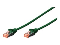DIGITUS CAT 6 S/FTP Patchkabel, 10 Stück, 1m, grün
