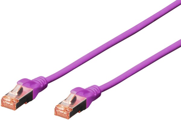 DIGITUS CAT 6 S/FTP Patchkabel, 2m, violet
