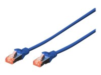 DIGITUS CAT 6 S/FTP Patchkabel, 10 Stück, 2m, blau