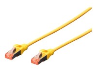 DIGITUS CAT 6 S/FTP Patchkabel, 10 Stück, 2m, gelb
