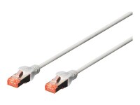 DIGITUS CAT 6 S/FTP Patchkabel, 10 Stück, 3m, grau