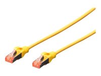DIGITUS CAT 6 S/FTP Patchkabel, 10 Stück, 5m, gelb
