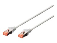 DIGITUS CAT 6 S/FTP Patchkabel, 5 Stück, 15m, grau