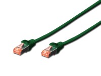 DIGITUS CAT 6A S/FTP Patchkabel, 0,25m, grün