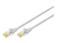DIGITUS CAT 6A S/FTP Patchkabel, 10 Stück, 0,25m, grau