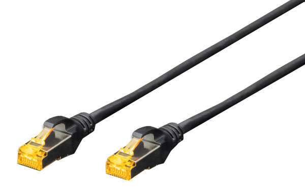 DIGITUS CAT 6A S/FTP Patchkabel, 10 Stück, 0,25m, blau