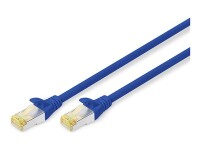 DIGITUS CAT 6A S/FTP Patchkabel, 0,5m, blau