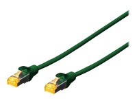DIGITUS CAT 6A S/FTP Patchkabel, 0,5m, grün