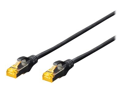 DIGITUS CAT 6A S/FTP Patchkabel, 1m, schwarz