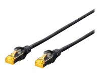 DIGITUS CAT 6A S/FTP Patchkabel, 1m, schwarz