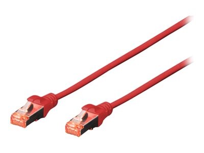 DIGITUS CAT 6A S/FTP Patchkabel, 1m, rot