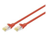 DIGITUS CAT 6A S/FTP Patchkabel, 10 Stück, 1m, rot