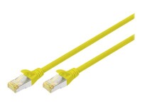 DIGITUS CAT 6A S/FTP Patchkabel, 10 Stück, 1m, gelb