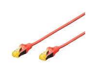 DIGITUS CAT 6A S/FTP Patchkabel, 2m, rot