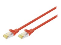 DIGITUS CAT 6A S/FTP Patchkabel, 10 Stück, 3m, rot