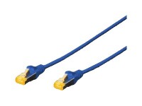 DIGITUS CAT 6A S/FTP Patchkabel, 5m, blau